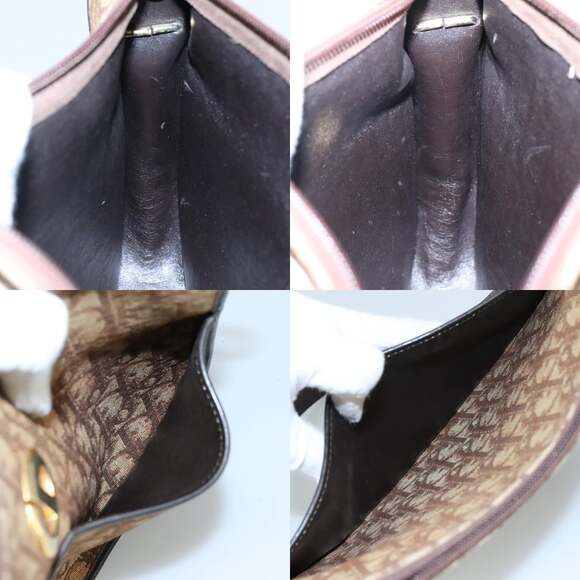 DIOR Trotter Canvas Shoulder Bag Brown - Picture 12 of 12